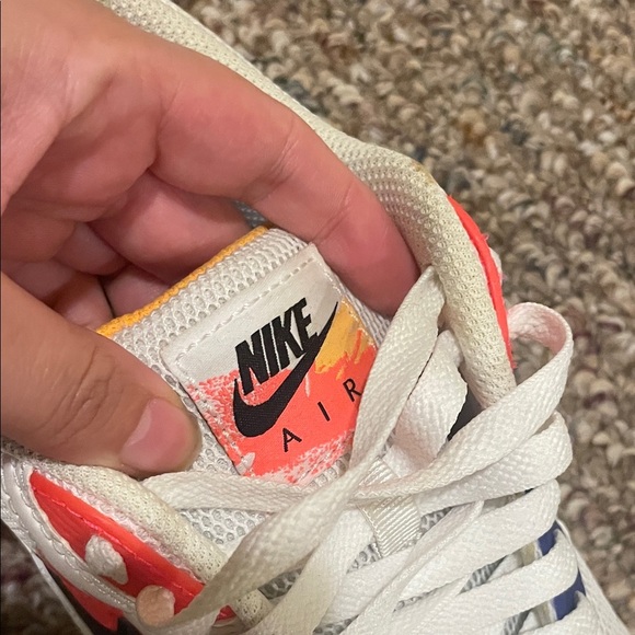 Womens Nike Air Max 90 Brushstroke Sneakers Shoes - Picture 7 of 10